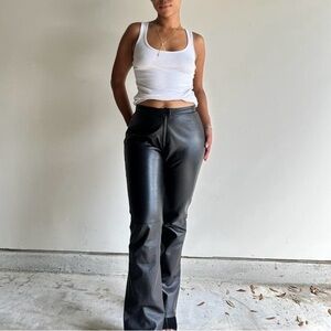 Vintage Genuine Leather Pants